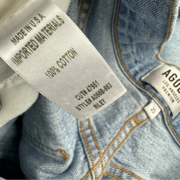 AGOLDE Riley Distressed Jeans Size 25 - Picture 9 of 9